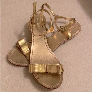 Kate Spade Vonya Gold Bow Sandals